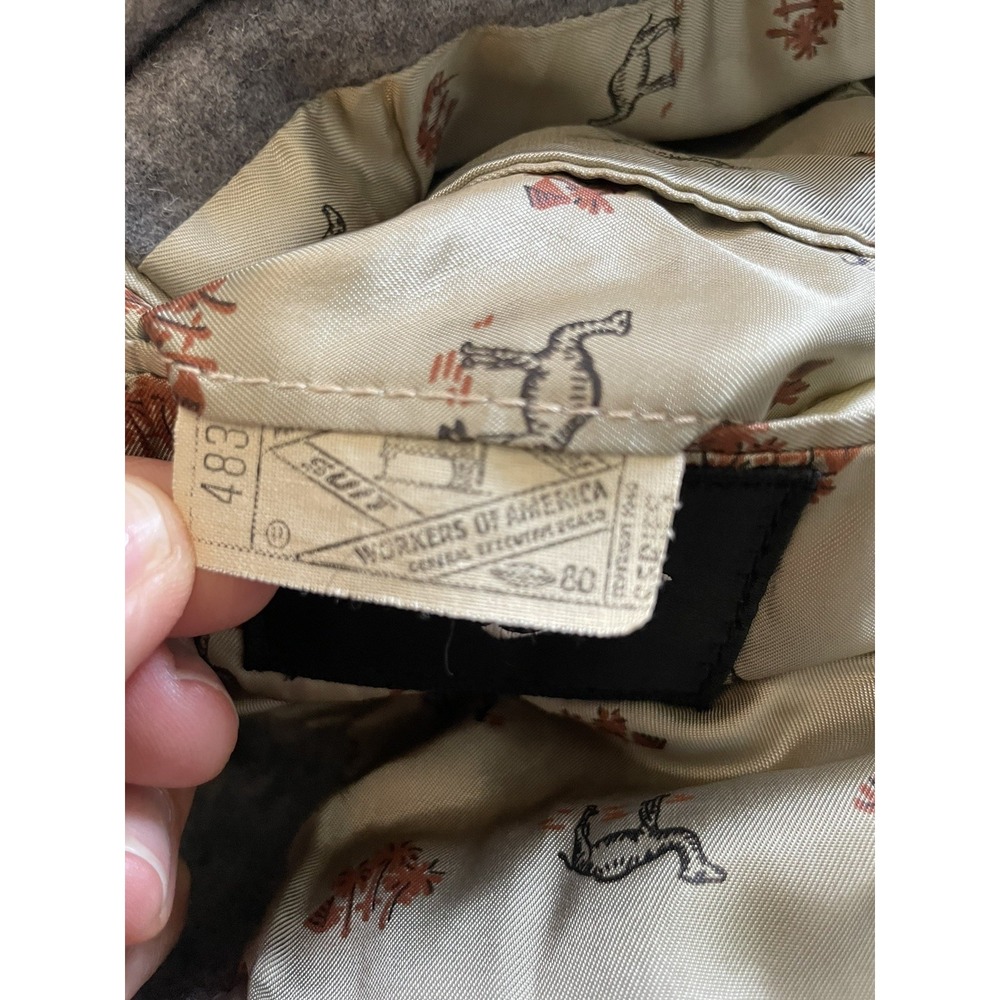 Vintage Liefs Gray Camel Hair Blazer Mens 36 S Womens M L Dark Academia 70s - Picture 10 of 16